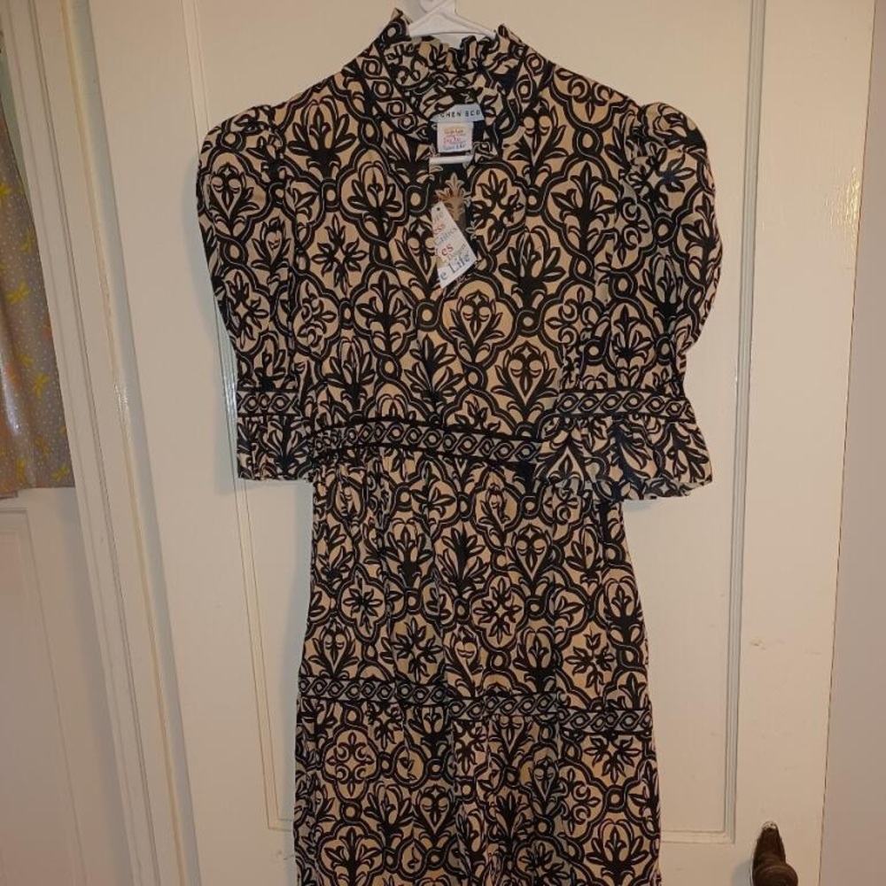 Gretchen Scott Maxi Teardrop Dress Sz L NWOT